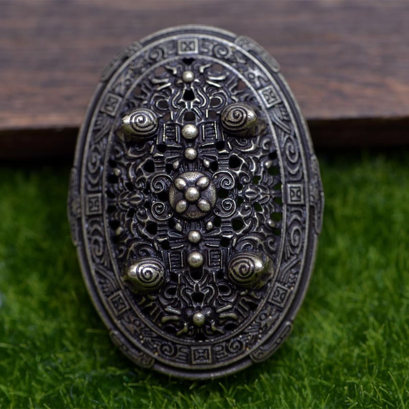 LANGHONG Norse Viking Brooch For Men Turtle Brooch Talisman Jewelry, Gift For Men - Image 4